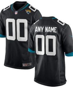 Jacksonville Jaguars  Youth Custom Team Color Alternate Game Jersey  Black