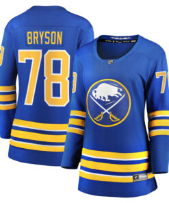 Jacob Bryson Buffalo Sabres Fanatics Women_s Home Breakaway Player Jersey  Royal