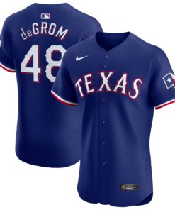 Jacob deGrom Texas RangersAlternate Elite Player Jersey  Royal