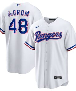 Jacob deGrom Texas RangersHome Replica Player Jersey  White