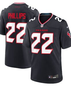 Jacob Phillips Houston Texans  Game Jersey   Navy 1
