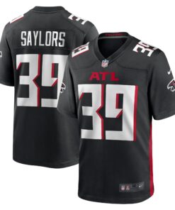 Jacob Saylors Atlanta Falcons   Game Jersey   Black