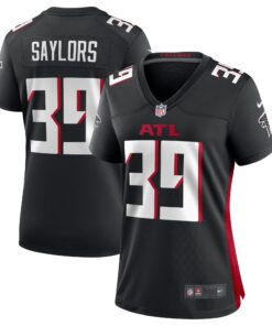 Jacob Saylors Atlanta Falcons  Women_s  Game Jersey   Black