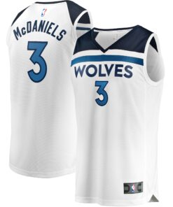 Jaden McDaniels Minnesota Timberwolves Fanatics Fast Break Replica Player Jersey - Association Edition - White