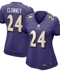 Jadeveon Clowney Baltimore Ravens  Women_s  Game Jersey   Purple