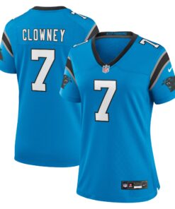 Jadeveon Clowney Carolina Panthers  Women_s  Alternate Game Jersey   Blue