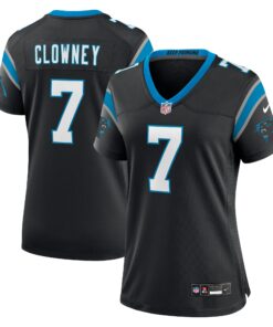 Jadeveon Clowney Carolina Panthers  Women_s  Game Jersey   Black