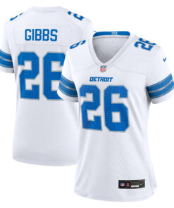 Jahmyr Gibbs Detroit Lions  Women_s Game Jersey  White