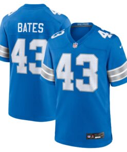 Jake Bates Detroit Lions  Team Game Jersey   Blue