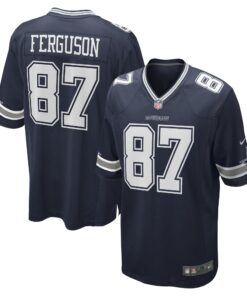 Jake Ferguson Dallas Cowboys  Game Jersey  Navy