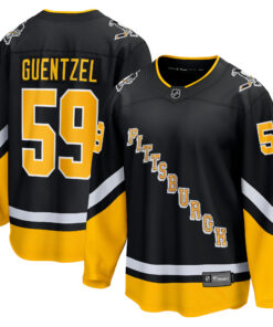 Jake Guentzel Pittsburgh Penguins Fanatics Alternate Premier Breakaway Player Jersey  Black