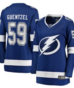Jake Guentzel Tampa Bay Lightning Fanatics Women_s Home Premier Breakaway Player Jersey  Blue