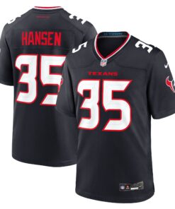Jake Hansen Houston Texans  Team Game Jersey   Navy