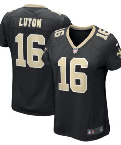 Jake Luton New Orleans Saints  Women_s Game Player Jersey  Black 1