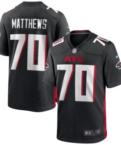 Jake Matthews Atlanta Falcons  Game Jersey  Black
