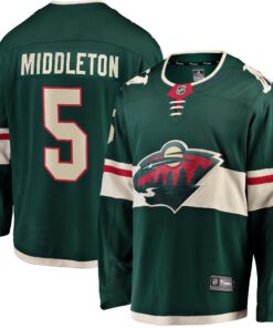 Jake Middleton Minnesota Wild Fanatics Home Breakaway Player Jersey  Green
