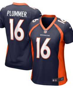 Jake Plummer Denver Broncos  Women_s Retired Player Jersey  Navy