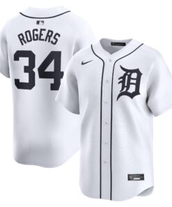 Jake Rogers Detroit TigersHome Limited Player Jersey  White