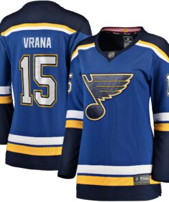 Jakub Vrana St. Louis Blues Women_s Fanatics Home Breakaway Jersey  Blue