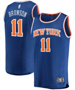 Jalen Brunson New York Knicks Fanatics Fast Break Replica Jersey - Icon Edition - Blue