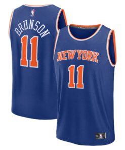 Jalen Brunson New York Knicks Fanatics Youth Fast Break Replica Player Jersey - Icon Edition - Blue