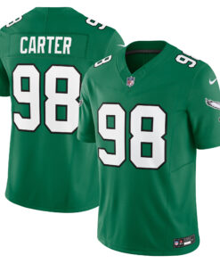 Jalen Carter Philadelphia Eagles  Alternate Vapor F.U.S.E. Limited Jersey  Kelly Green