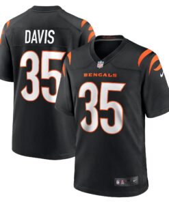 Jalen Davis Cincinnati Bengals  Game Player Jersey  Black 1