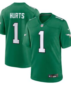 Jalen Hurts Philadelphia Eagles  Alternate Game Player Jersey  Kelly Green