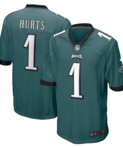 Jalen Hurts Philadelphia Eagles  Player Jersey  Midnight Green