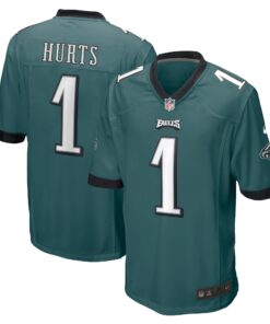 Jalen Hurts Philadelphia Eagles  Team Game Jersey  Midnight Green