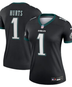 Jalen Hurts Philadelphia Eagles  Women_s Legend Jersey  Black