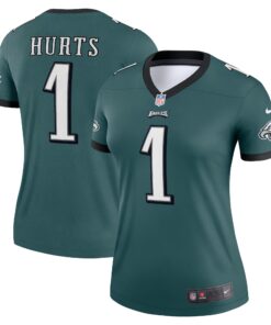 Jalen Hurts Philadelphia Eagles  Women_s Legend Jersey  Midnight Green