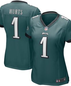 Jalen Hurts Philadelphia Eagles  Women_s Team Game Jersey  Midnight Green