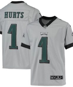 Jalen Hurts Philadelphia Eagles  Youth Inverted Team Game Jersey  Silver