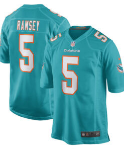 Jalen Ramsey Miami Dolphins  Team Color Game Jersey  Aqua
