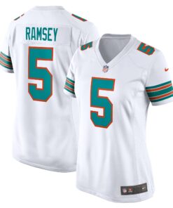 Jalen Ramsey Miami Dolphins  Women_s Alternate Game Jersey  White