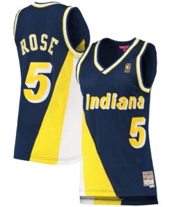 Jalen Rose Indiana Pacers Mitchell &amp Ness Women's 199697 Hardwood Classics Swingman Jersey - Navy