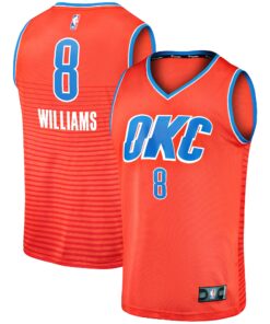 Jalen Williams Oklahoma City Thunder Fanatics Fast Break Replica Player Jersey - Statement Edition - Orange