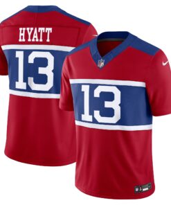 Jalin Hyatt New York Giants  Alternate Vapor F.U.S.E. Limited Jersey  Century Red