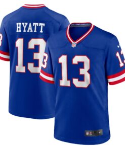 Jalin Hyatt New York Giants  Team Game Jersey   Royal 1