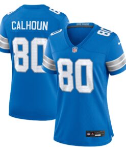Jalon Calhoun Detroit Lions  Women_s Game Jersey   Blue