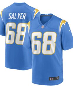 Jamaree Salyer Los Angeles Chargers  Game Player Jersey  Powder Blue