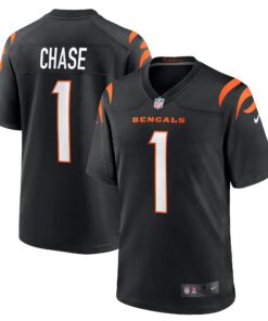Ja_Marr Chase Cincinnati Bengals  Game Jersey  Black