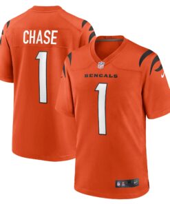 Ja_Marr Chase Cincinnati Bengals  Game Jersey  Orange