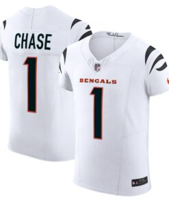 Ja_Marr Chase Cincinnati Bengals   Vapor F.U.S.E. Elite Jersey  White
