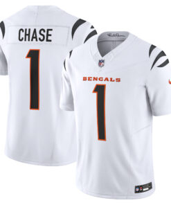 Ja_Marr Chase Cincinnati Bengals  Vapor F.U.S.E. Limited Jersey  White