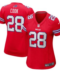 James Cook Buffalo Bills  Women_s Player Jersey  Red
