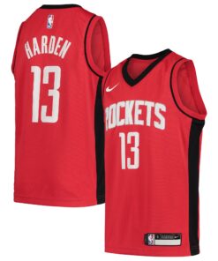 James Harden Houston Rockets Youth Team Swingman Jersey - Icon Edition - Red