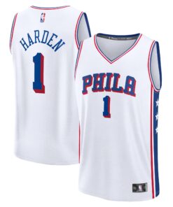 James Harden Philadelphia 76ers Fanatics Fast Break Replica Jersey - Association Edition - White