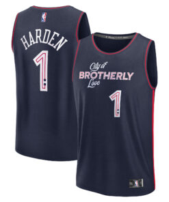 James Harden Philadelphia 76ers Fanatics Youth Fast Break Jersey - Navy - City Edition
